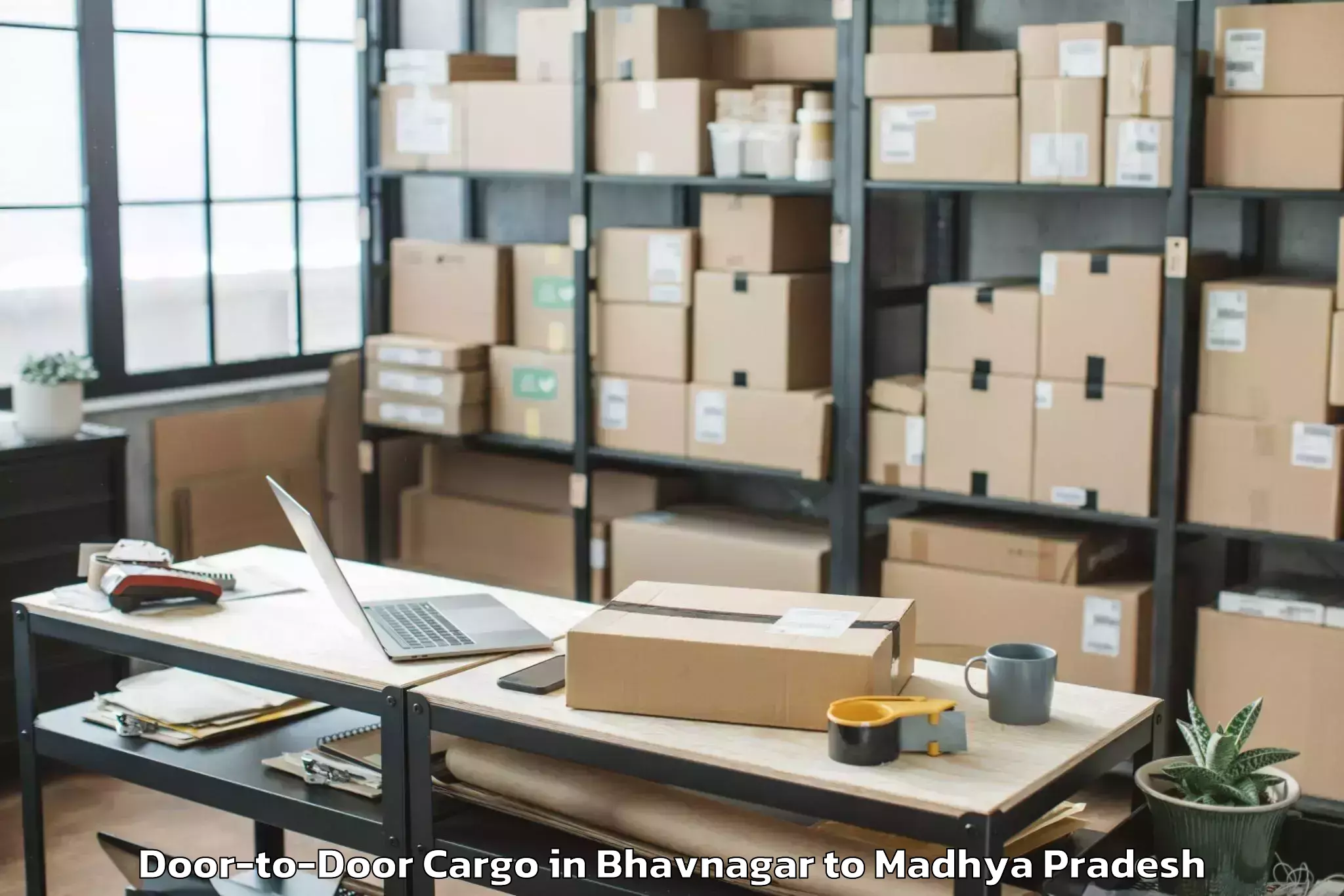 Expert Bhavnagar to Narwar Door To Door Cargo